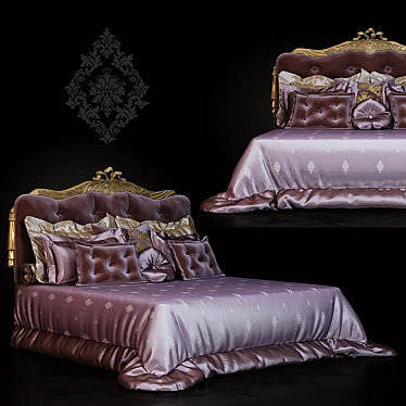 Opulent Dream Bed 3D model image 1 