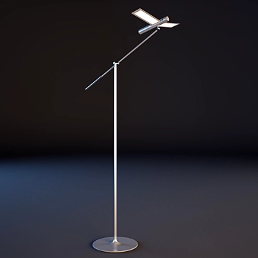 Illuminating Seagull Floor Lamp 3D model image 1 