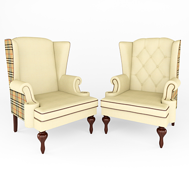 Richard Armchair: Unmatched Comfort & Elegance 3D model image 1 