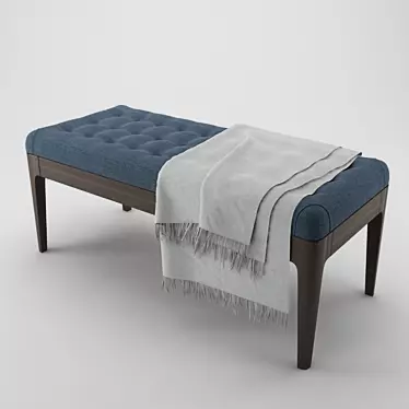 Sleek and Stylish Webby Bench 3D model image 1 