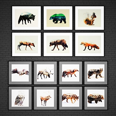 Title: Animal Art Collection: 17 Masterpieces 3D model image 1 
