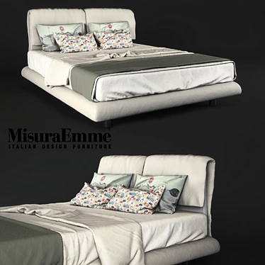 Italian-made SUMO Bed Frame - Versatile Sizes 3D model image 1 