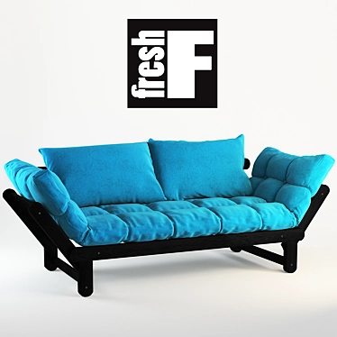 Beat Convertible Sofa: Stylish, Comfortable, and Durable 3D model image 1 