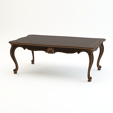 Chic Chelini Sofa Table: Artistic Elegance 3D model image 1 