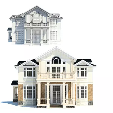 Charming Cottage Retreat 3D model image 1 