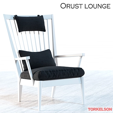 Swedish-designed Orust Lounge Chair 3D model image 1 