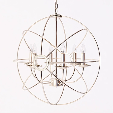 Loftdesign 683 - Metal 6-Light Chandelier 3D model image 1 