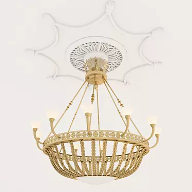 Elegant Glow: Classic Chandeliers 3D model image 1 