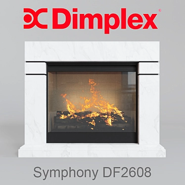 Dimplex Symphony DF2608 Lindos: Sleek & Spacious 3D model image 1 