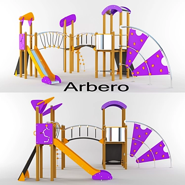 Arbero AF005: Spanish-made Playground Equipment 3D model image 1 