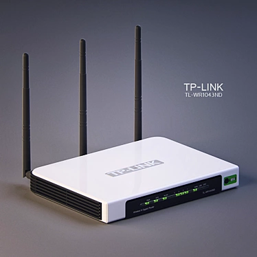 High-Speed Wireless Router: TP-LINK TL-WR1043ND 3D model image 1 