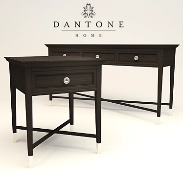 Modern Dantone Console & Side Table Set 3D model image 1 