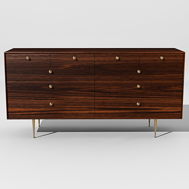 Mid-Century Modern Sideboard George 3D model image 1 