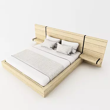 Timeless Elegance Vintage Bed 3D model image 1 