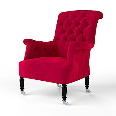 Velour armchair