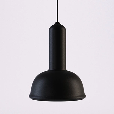 CustomForm Pitcher 15: Sleek Black Lamp 3D model image 1 