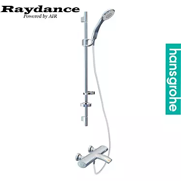 Hansgrohe Air Power Shower: Ultimate Water Bliss 3D model image 1 