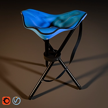 Flexible Foldable Chair 3D model image 1 