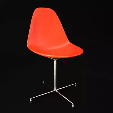 Elegant Eames Dining Chair 3D model image 1 