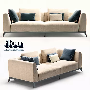 Olivier Modern Italian Sofa 3D model image 1 