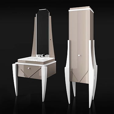 Elegant DIVA D TRUFFE Bathroom Set 3D model image 1 