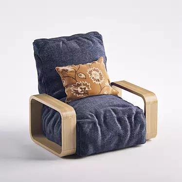 Cozy Corona Armchair 3D model image 1 