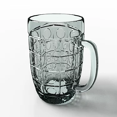 Sparkling Glass of Beer 3D model image 1 