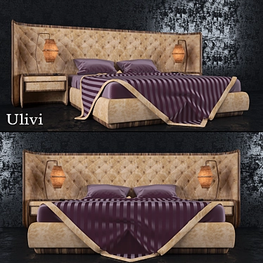 Luxurious Ulivi Bed 3D model image 1 