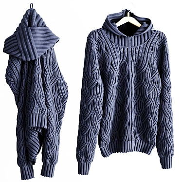 Customizable Sweater Collection - 6 Variants 3D model image 1 