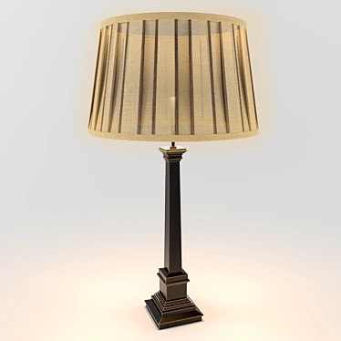 Sleek Modern Table Lamp 3D model image 1 