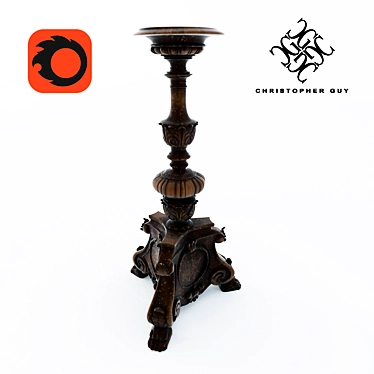 Elegant Candlestick: LUMIERE 3D model image 1 