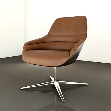 Luxury Kyo Lounge Chair: Ultimate Comfort 3D model image 1 