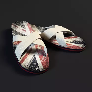 Title: Vietnam Flip-Flops: Stylish & Comfortable 3D model image 1 