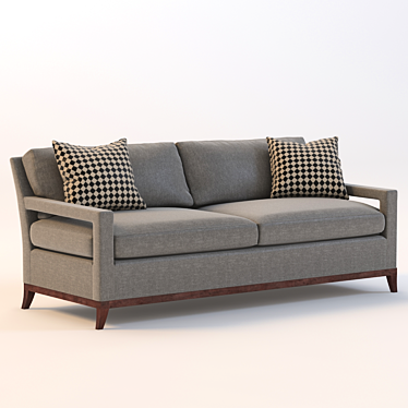 Manhattan Open Arm Sofa 3D model image 1 