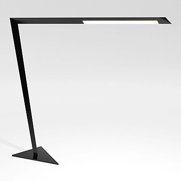 ZED Floor Lamp: Sleek Metal Design 3D model image 1 