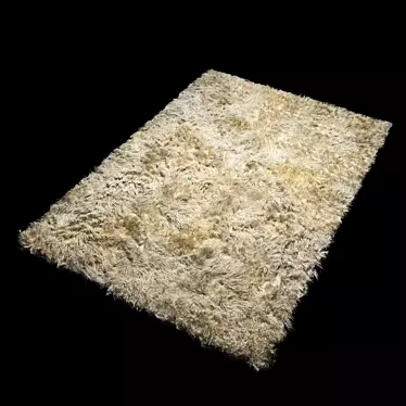  Hair and Fur Beige Rug 160x230 cm 3D model image 1 