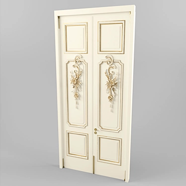 Imperial Elegance: Alexander Palace Door 3D model image 1 