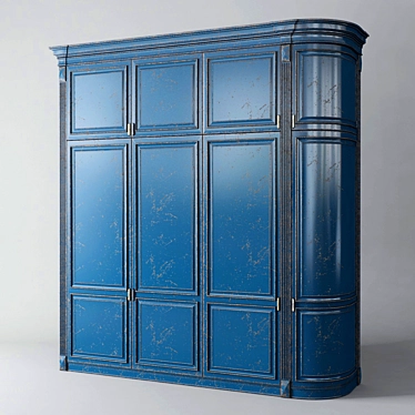 Vintage Corner Cabinet 3D model image 1 