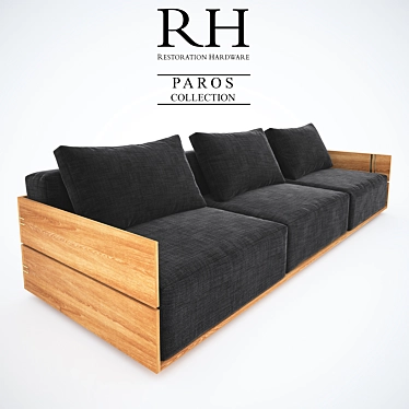 Restoration Hardware PAROS 96" Sofa 3D model image 1 