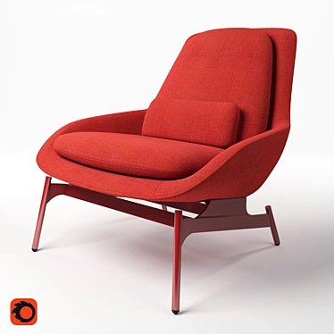 ComfortMax Field Lounge Chair 3D model image 1 