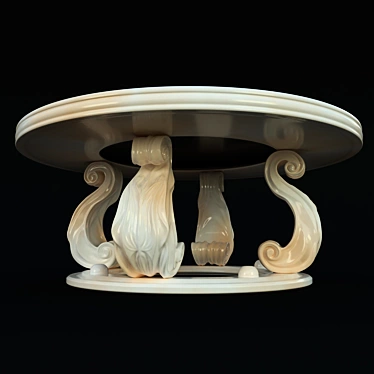 Modern Round Coffee Table 3D model image 1 