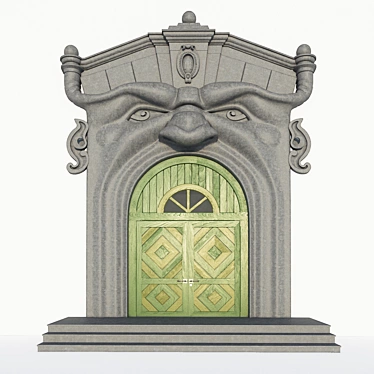 Italian Demon Door Portal 3D model image 1 