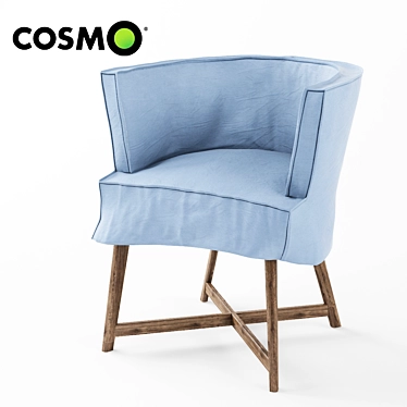 Joilet Linen Upholstered Chair 3D model image 1 