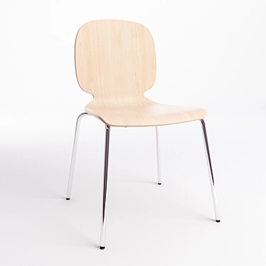 Nordic Comfort Chair 3D model image 1 