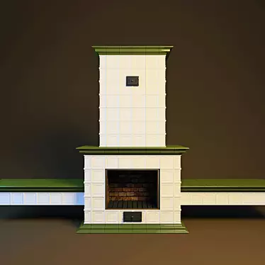 Cozy Hearth: Modern Fireplace Design 3D model image 1 