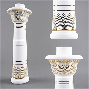 Egyptian Majesty Column 3D model image 1 