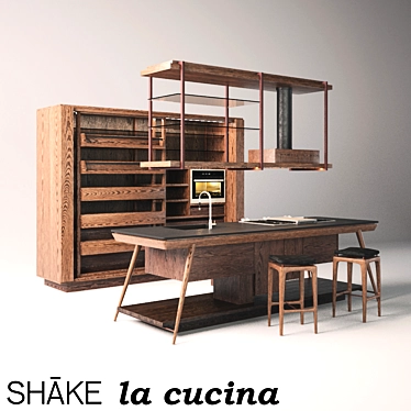 Italian Kitchen Set (by SHAKE Design) 3D model image 1 