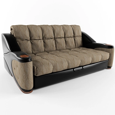 Elegant Teodoro Sofa in PortoBello 3D model image 1 