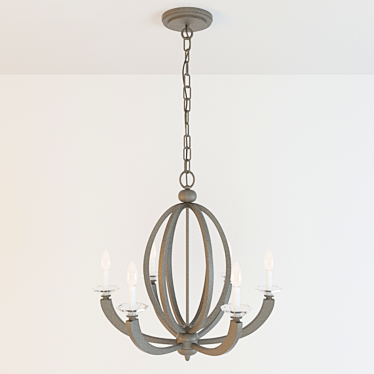 Savoy House Forum Chandelier 3D model image 1 