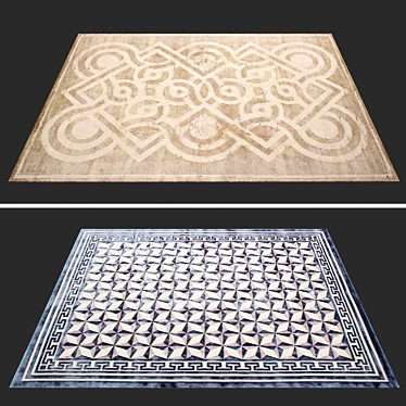 A set of rectangular and square Cavio carpets